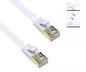 Preview: Patch cable Cat.6, flat, PiMF/STP, 10m, white, DINIC Box